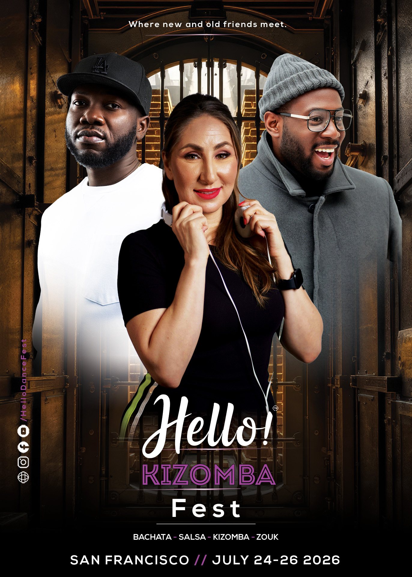 Hello Kizomba Fest DJ Lineup Flyer