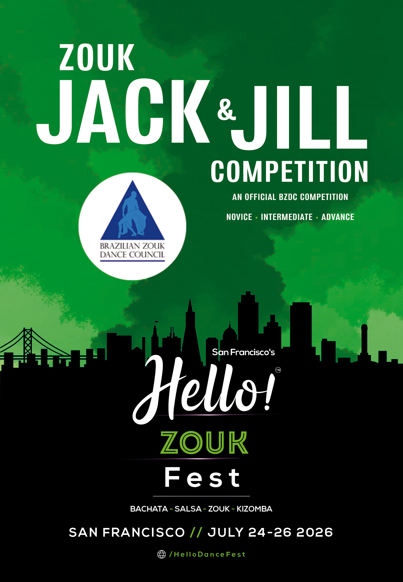 Zouk jack and jill competition in San Francisco