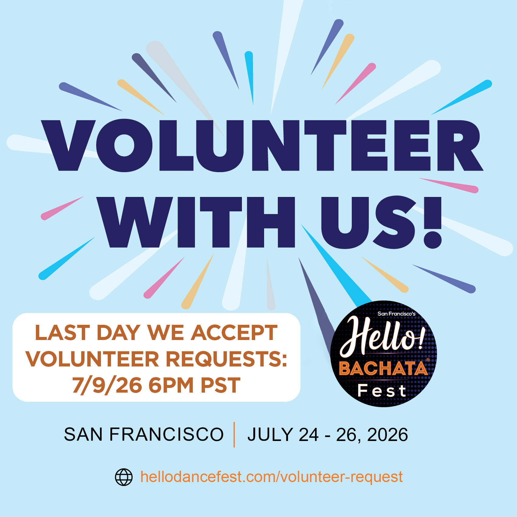Last Day to Volunteer